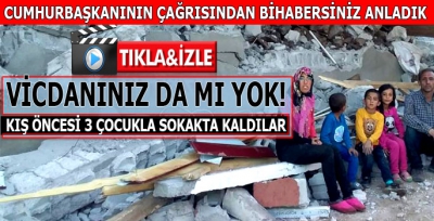 Kış Öncesi 3 Çocukla Ahırda Yaşamaya Mahkum Edildiler