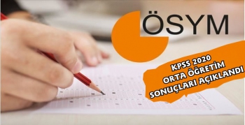 2020 KPSS Ortaöğretim Sonuçları Açıklandı