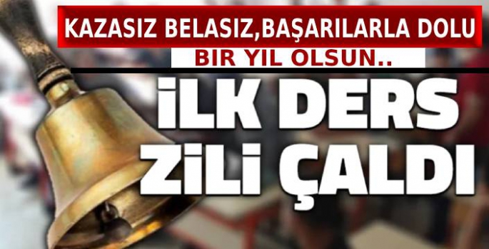 2023-2024 eğitim öğretim yılının ilk zili çaldı