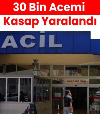 30 Bin Acemi Kasap Yaralandı