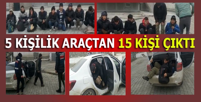 5 Kişilik Araçtan Bakın Kaç Kişi Çıktı