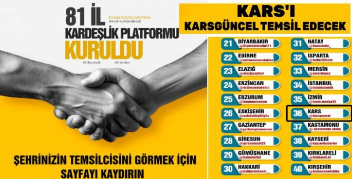 81 İlin Gücü Birleşti: Kars'ı Karsgüncel Temsil Ediyor! 