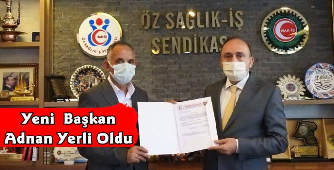 Adnan Yerli Öz Sağlık İş Sendikası Kars İl Başkanı Oldu