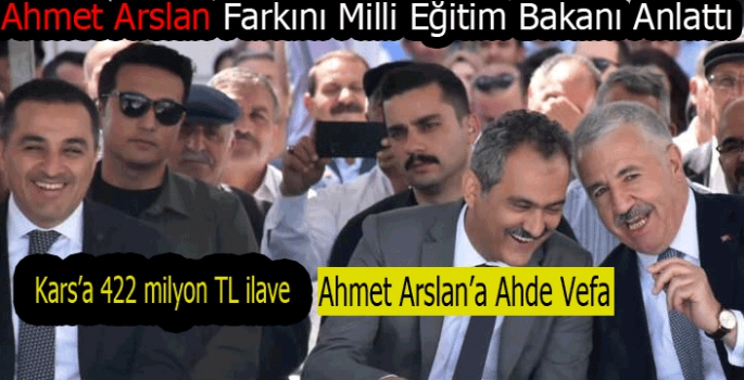 Ahmet Arslan'a Ahde Vefa