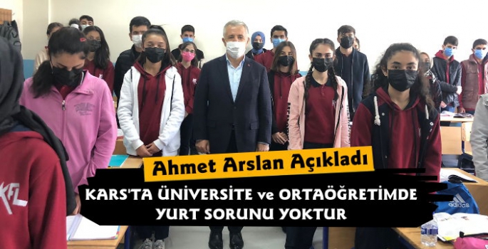 Ahmet Arslan Açıkladı Kars'ta Yurt ve Barınma Sorunu Yoktur