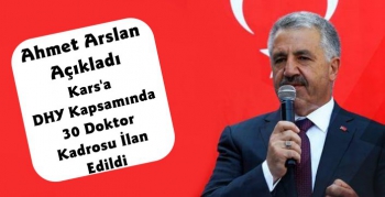 Ahmet Arslan'dan Kars'a Doktor Müjdesi