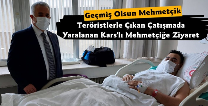 Ahmet Arslan'dan Yaralanan Kars'lı Mehmetçiğe Ziyaret