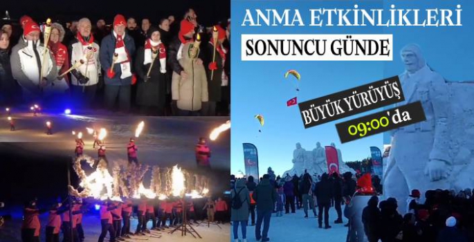 Anma Etkinliklerinin İkinci Günü de Sona Erdi: Büyük Yürüyüş Yarın