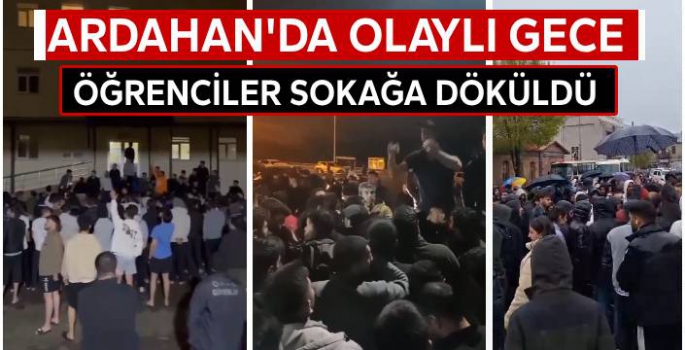 Ardahan'da Olaylı Gece: Öğrenciler Zamları Protesto Etti