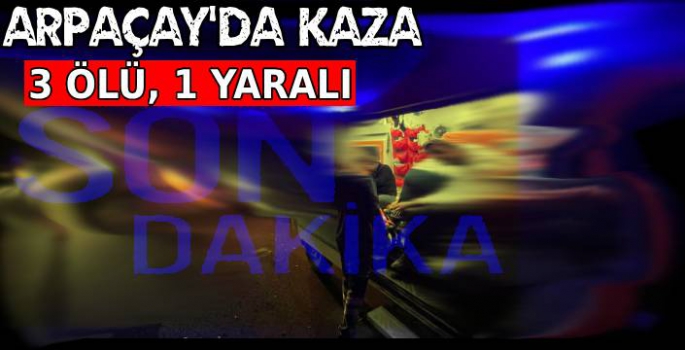 Arpaçay'da Kaza: 3 Ölü, 1 Yaralı