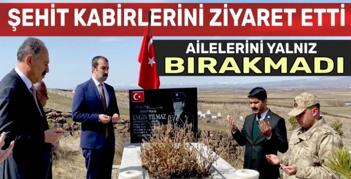 Arpaçay Kaymakamı Akköz'den Şehit Kabirlerine Bayram Ziyareti