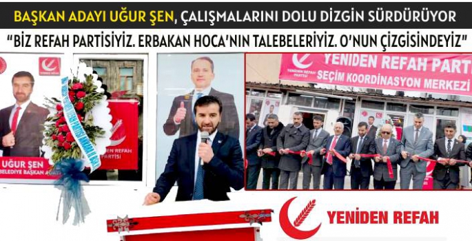 Belediye Başkan Adayı Uğur Şen Çalışmalarını Dolu Dizgin Sürdürüyor