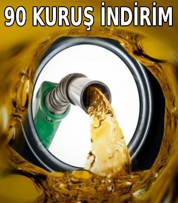 Benzine Litrede 90 Kuruş İndirim