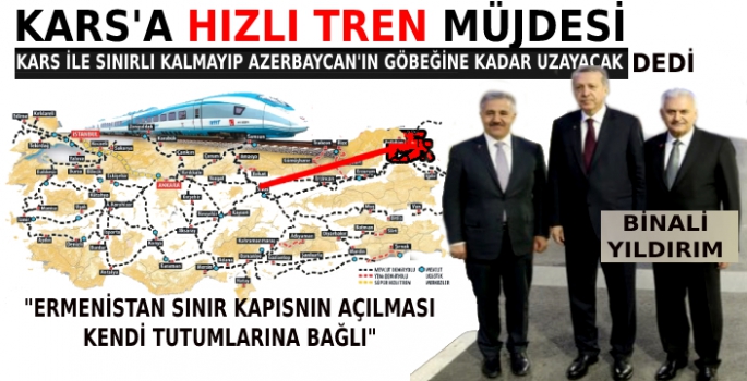 Binali Yıldırım'dan Kars'a Hızlı Tren Müjdesi