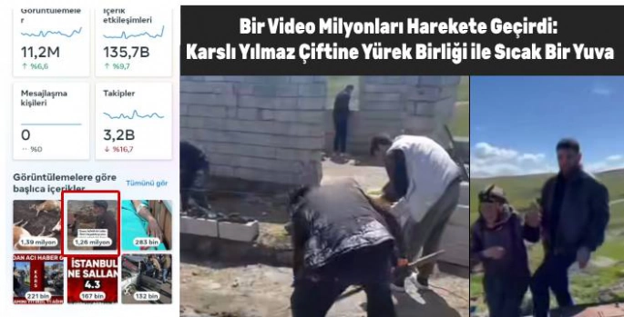 Bir Video Milyonları Harekete Geçirdi: Karslı Yılmaz Çiftine Yürek Birliği ile Sıcak Bir Yuva