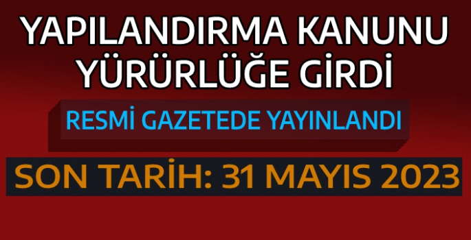 Borç Yapılandırmalarında Son Başvuru Tarihi 31 Mayıs