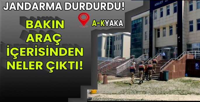 Cephanelik Yüklü Araç Jandarma'dan Kaçamadı