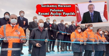 Cumhurbaşkanı Erdoğan Sarıkamış Horasan Karayolunu Hizmete Açtı