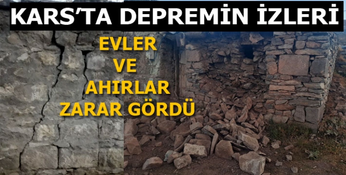 Deprem Köylerde Ahırlara ve Evlere Zarar Verdi