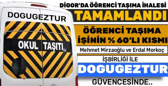 Digor'da Öğrenci Taşıma İhalesi Sonuçlandı: Deneyimli Firma Doğu-Gez Güven Tazeledi