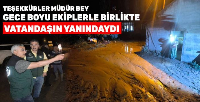 DSİ'den Kağızman'da Sel Seferberliği: Bölge Müdürü Gece Boyunca Ekiplerle Birlikte Sahadaydı!