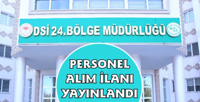 DSİ Kars'a Personel Alacak