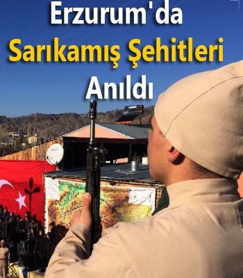 Erzurum'da Sarıkamış şehitleri anıldı