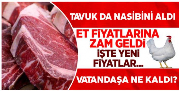 Et Fiyatları Yüzde 25 Zamlandı