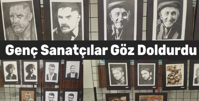 Genç Sanatçılar Göz Doldurdu: KAÜ'de Yıl Sonu Sergisi Gerçekleştirildi