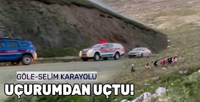 Göle-Selim Karayolunda Uçurumdan Uçtu!