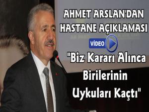 Ahmet Arslan'dan Şehir Hastanesi Açıklaması