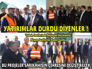 Ahmet Arslan ve Yunus Kılıç Sarıkamış'ta Devam Eden Yatırım Projelerini İnceledi