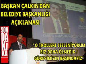 AK Parti İl Başkanı Adem Çalkın'dan Belediye Başkanlığı Açıklaması