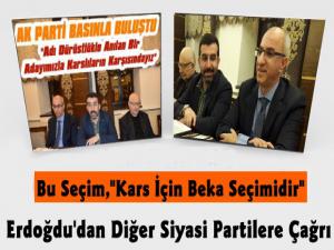 AK Parti Kars Belediye Başkan Adayı Ensar Erdoğdu ve Başkan Çalkın'dan Açıklamalar