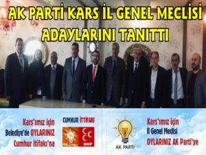AK Parti Kars İl Genel Meclis Üyeleri Adayları Tanıtıldı