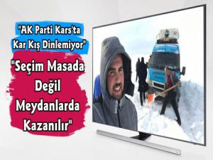 AK Parti Karsta Kar Kış Dinlemiyor!