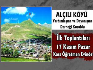 Alçılı Köyü Yardımlaşma ve Dayanışma Derneği İlk Toplantısını Yapacak