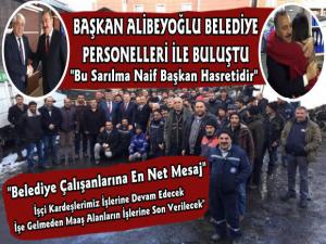 Alibeyoğlu'ndan Belediye İşçilerine Ziyaret