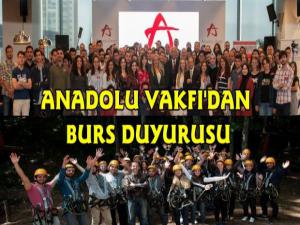 Anadolu Vakfı 2018-2019 Eğitim Yılı Burs Programı için başvurular başlıyor