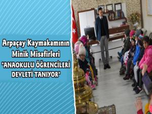 Arpaçay Kaymakamı Abdil Koç'un Minik Misafirleri