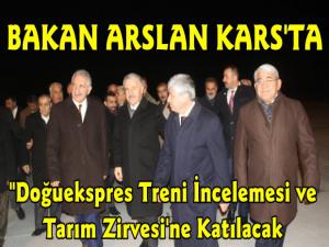 Bakan Arslan Kars'ta