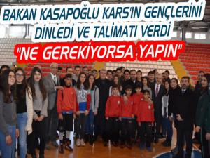 Bakan Kasapoğlu Gençlerin Taleplerine Yerine Getirin Talimatı Verdi