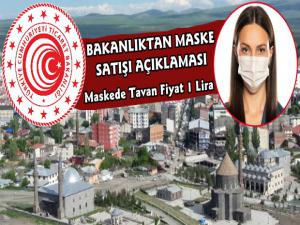 Bakanlıktan Maske Satışı Açıklaması