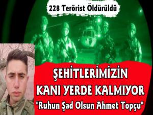 Barış Pınarı Harekatında 228 Terörist Öldürüldü