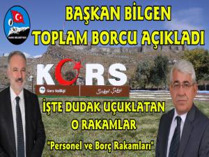 Başkan Ayhan Bilgen Kars Belediyesinin Toplam Borcunu Açıkladı