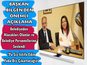 Başkan Bilgen'den Belediye Personelleri ve Alacaklılarına Çağrı