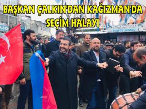 Başkan Çalkından Kağızmanda Seçim Halayı