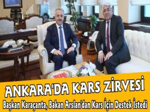 Başkan Karaçanta Bakan Arslan'ı Ziyaret Etti