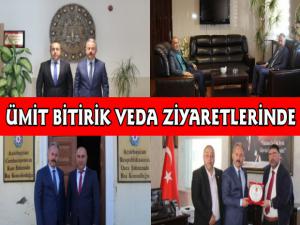 Burdur'a Atanan Kars İl Emniyet Müdürü Ümit Bitirik Veda Ziyaretlerinde