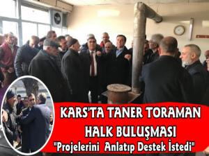 CHP Kars Belediye Başkan Adayı  Taner Toraman'ın Esnaf Ziyaretleri Devam Ediyor